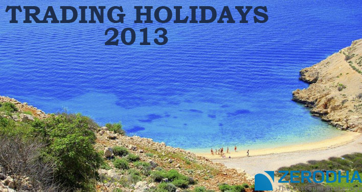trading holidays of nse 2013