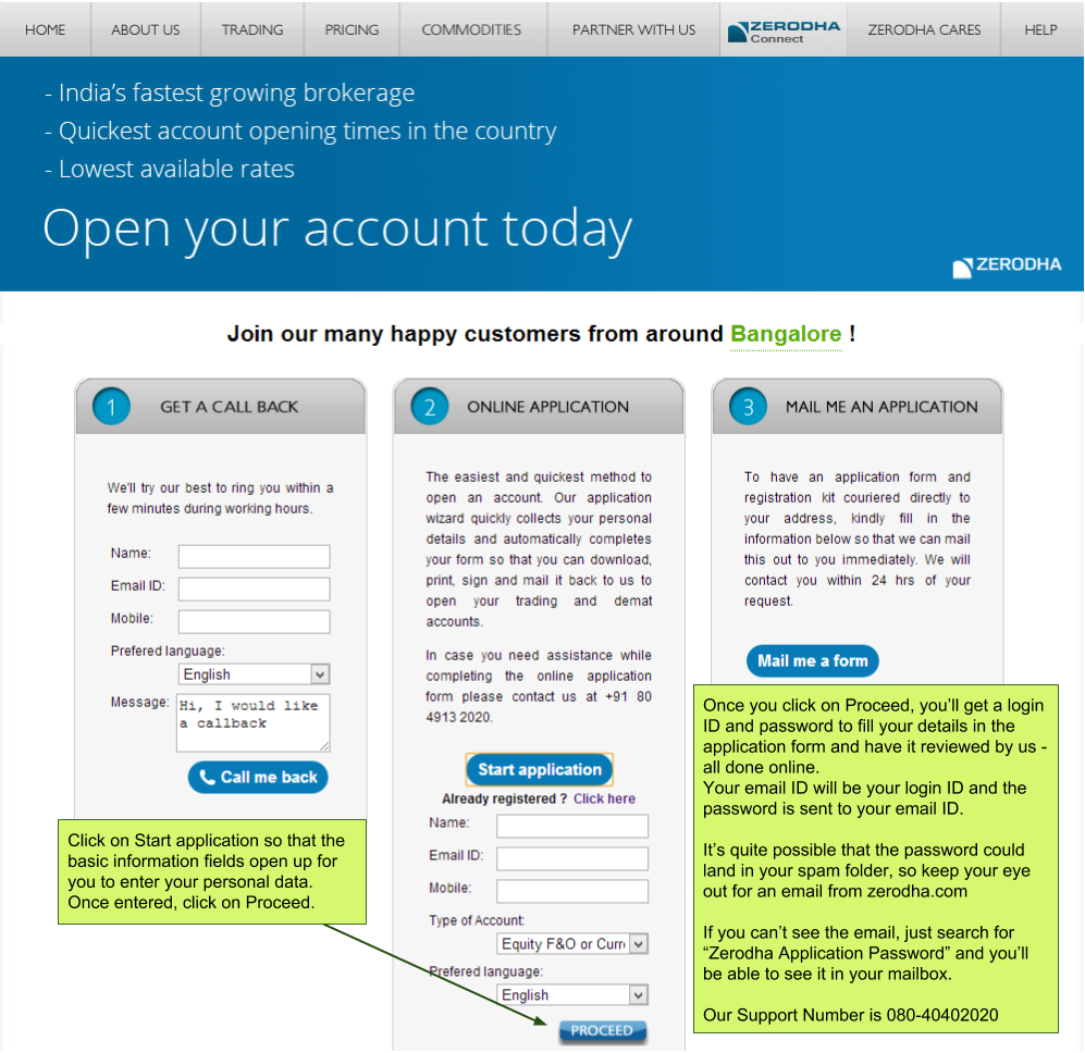 Account Opening Process | Z-Connect By Zerodha