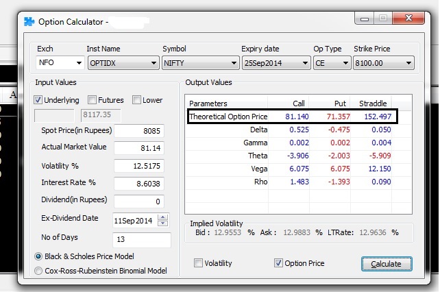 stock options exercise calculator