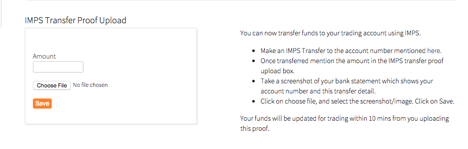Transfer Funds Into Your Trading Account Z Connect By Zerodha Z