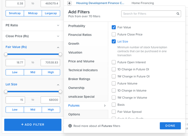 Futures Options Filters Z Connect By Zerodha Z Connect By Zerodha