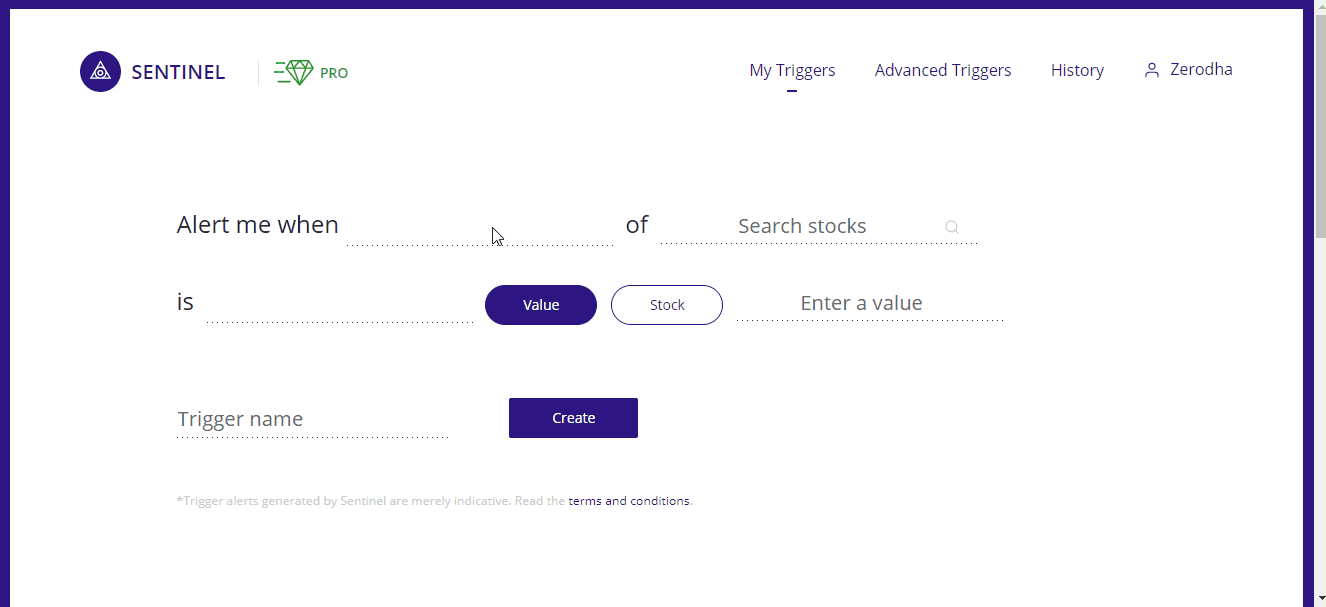 Application Form Zerodha, Create A Trigger By Combining 2 Conditions, Application Form Zerodha