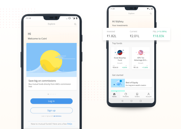 Say hello to the new Coin app Z Connect by Zerodha