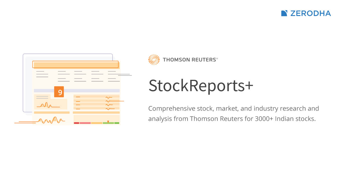 Introducing Stockreport By Tr Z Connect By Zerodha Z Connect By