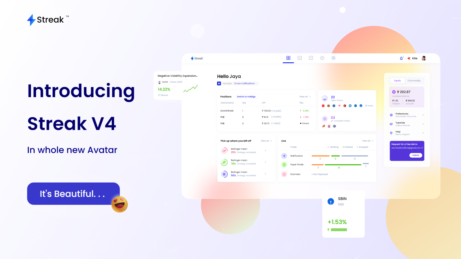 Introducing Streak v4 – Z-Connect by Zerodha