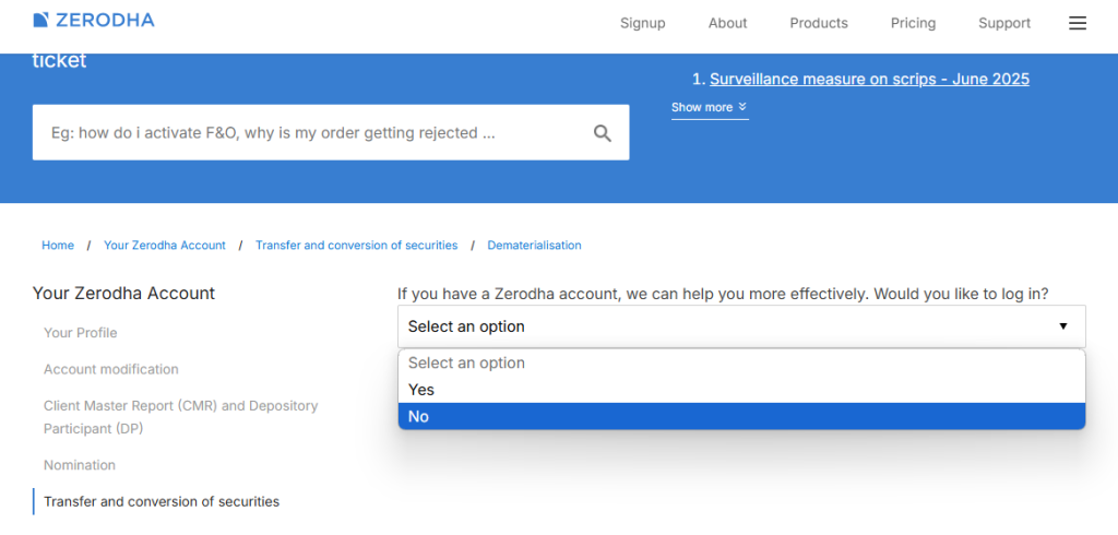 Convert physical shares to demat with the help of Zerodha – Z-Connect ...